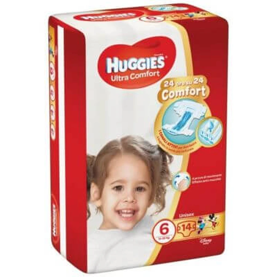 Huggies ultra comfort luierbasis 6 14 stuks