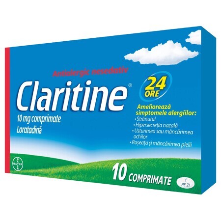 Claritin, 10 mg, 10 Tabletten, Bayer