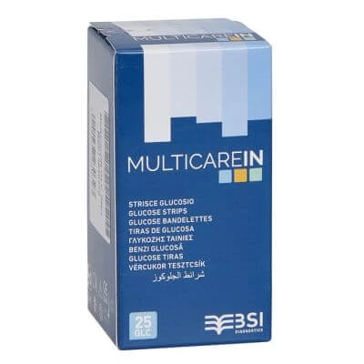 Multielektroden-Blutzuckerteststreifen 25 Stück