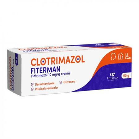 Clotrimazol-Creme 10 mg/g, 50 g, Fiterman