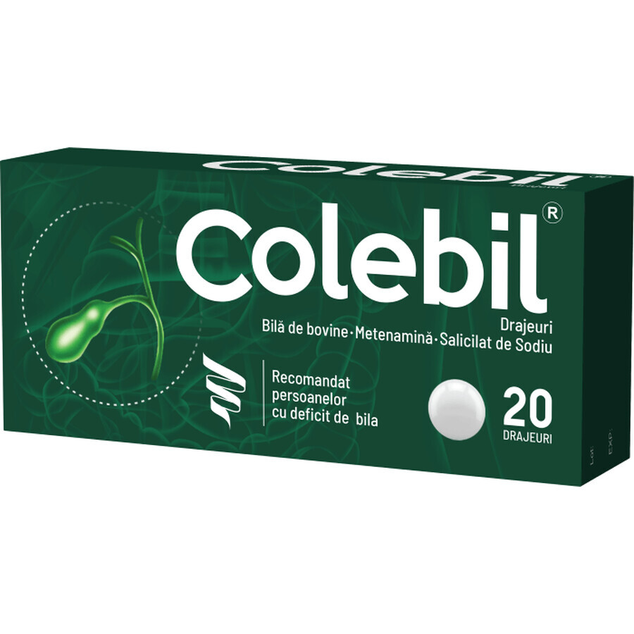 Colebil, 20 drajeuri, Biofarm recenzii
