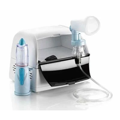 Modulares Aerosol-System mit m2000-Ampulle + Maske + Rhinowash-Nasenlösung für die Inhalationstherapie