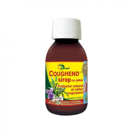 Coughend Sirop cu zahar, 100 ml, Ayurmed