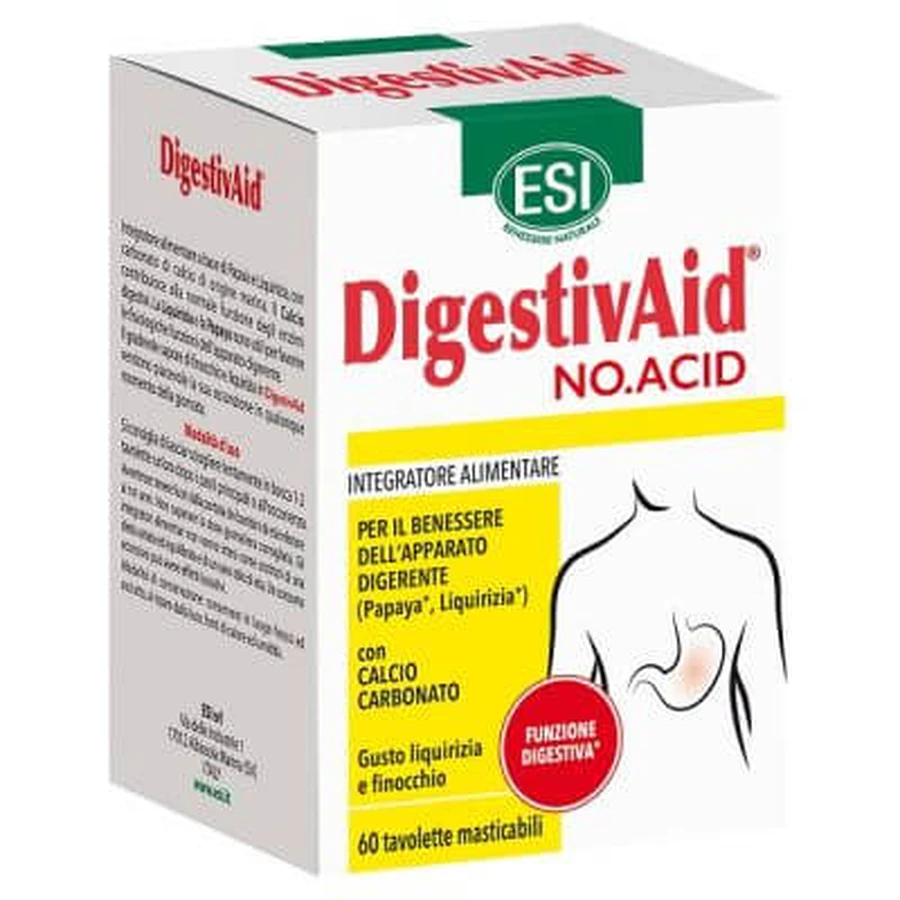 Esi digestivaid bez kwasu 60 tabletek: ceny i cechy