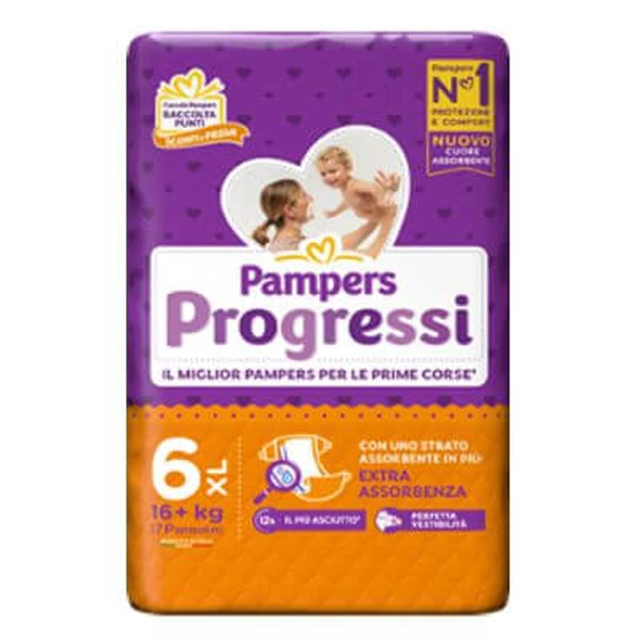 Pampers progress xl 17 pièces