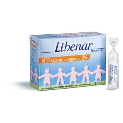 Hypertonische Aerosolfläschchen 3% Libenar 18 Stück