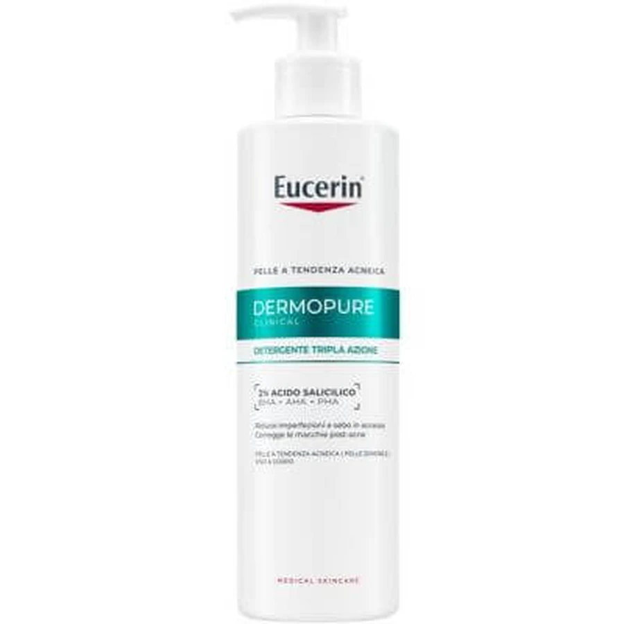 Eucerin dermopure clinică triplă acțiune de curățare 400 ml