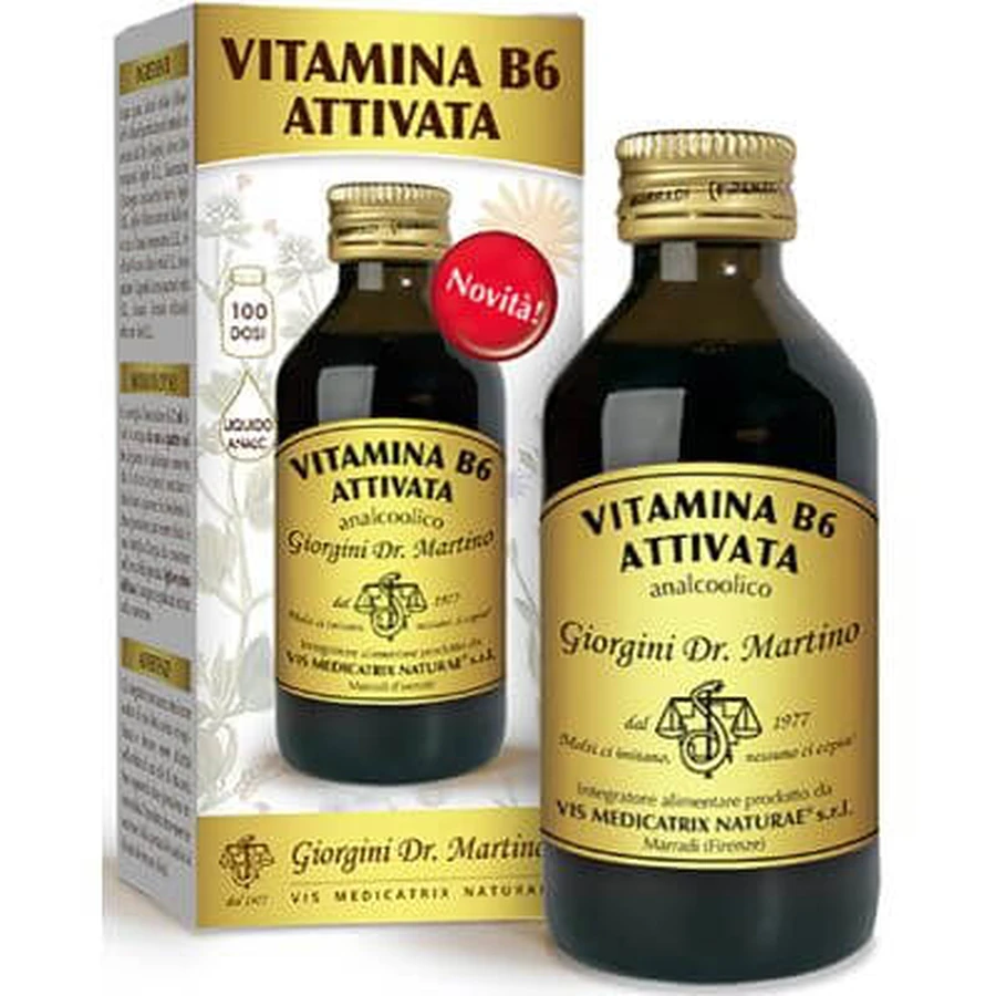 Vitamina b6 activada líquido sin alcohol 100 ml
