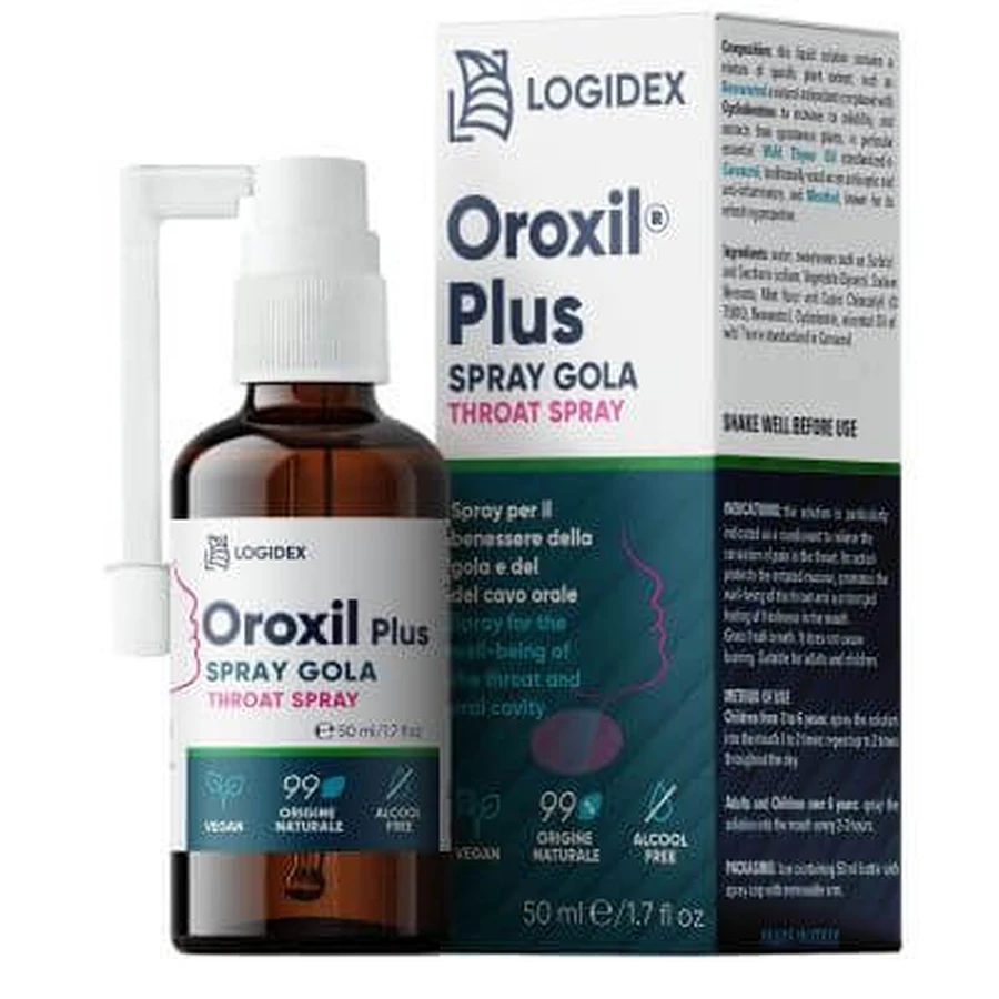 Oroxil plus spray para la garganta 50 ml