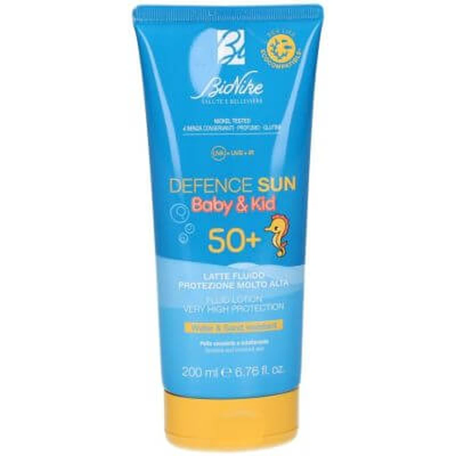 Defence sun 50+ baby&kid vloeibare melk 200 ml