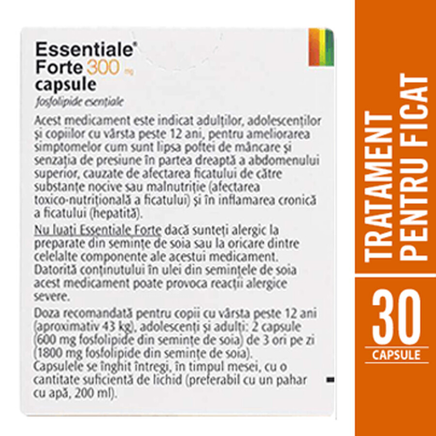 Essentiale Forte, 300 mg, 30 capsule, Sanofi