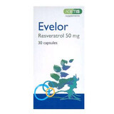 Evelor Resveratrol 50mg, 30 capsule, Medochemie Ltd