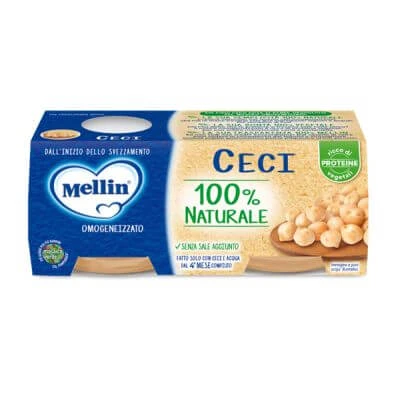 Homogenisierte Kichererbsen Mellin 2 x 80 g