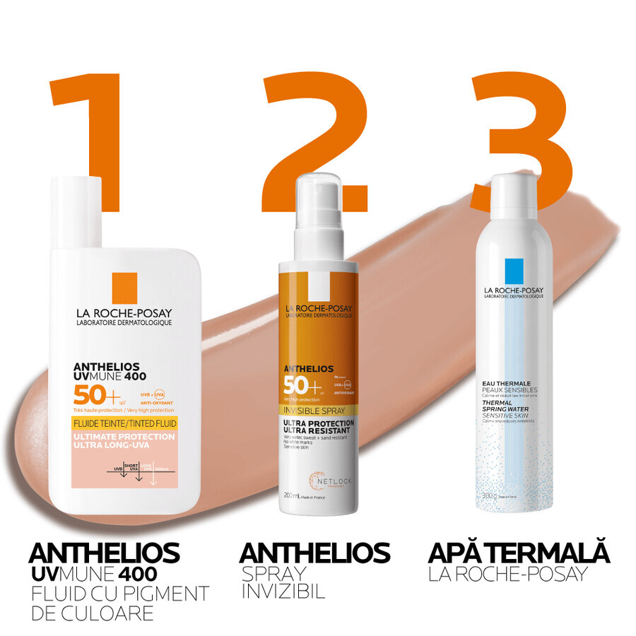 La Roche-Posay Anthelios Sonnenschutz Getöntes Fluid SPF 50+ UVmune, 50 ml