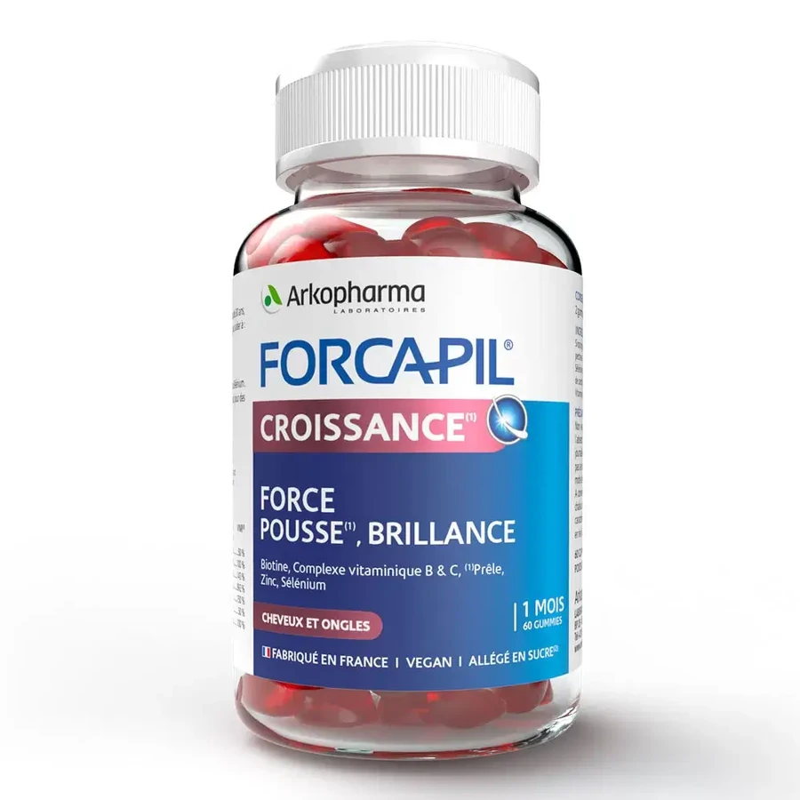 Forcapil Croissance pentru creșterea părului, 60 jeleuri, Arkopharma