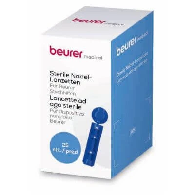 Beurer sterile Nadel-Lanzetten 28 Gauge 25 Stück