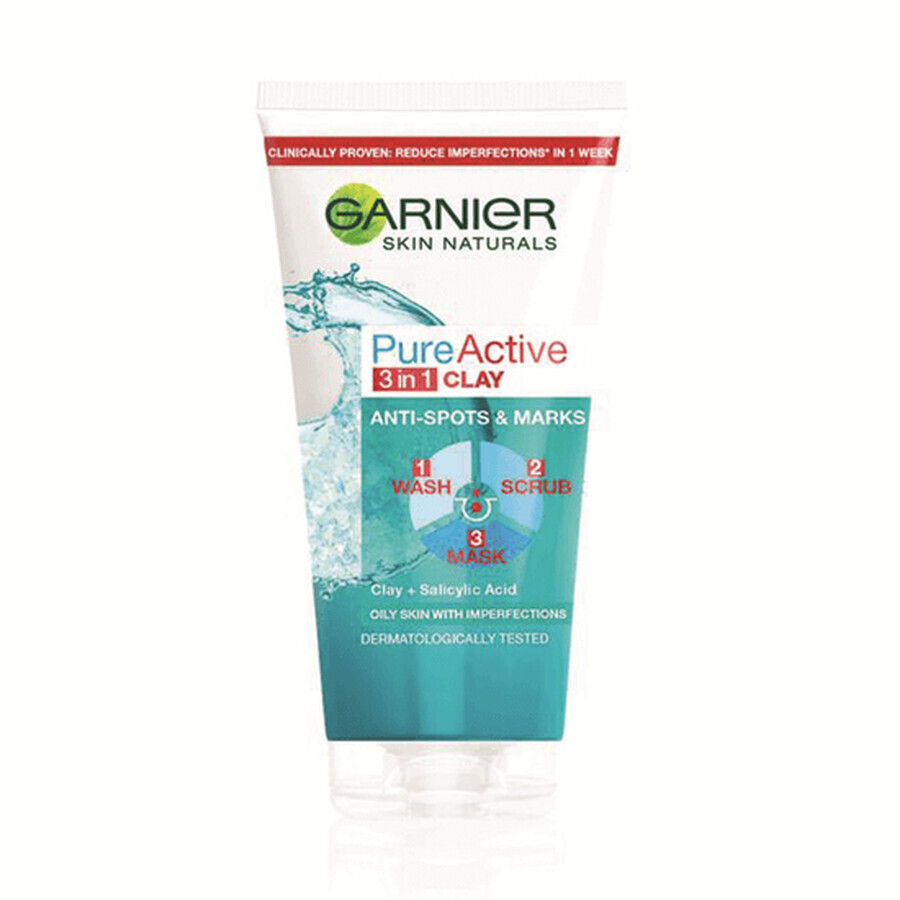 Pure Active Skin Naturals 3 in 1 Reinigungsgel, 150 ml, Garnier