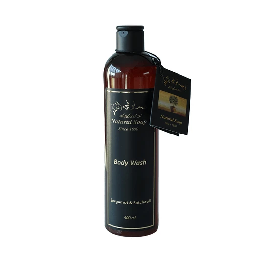 Duschgel Bergamotte und Patchouli, 400 ml, Nabulsi