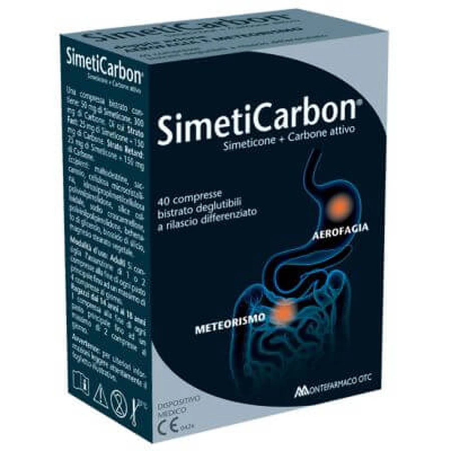 Simeticarbon 40 tabletek: ceny i cechy