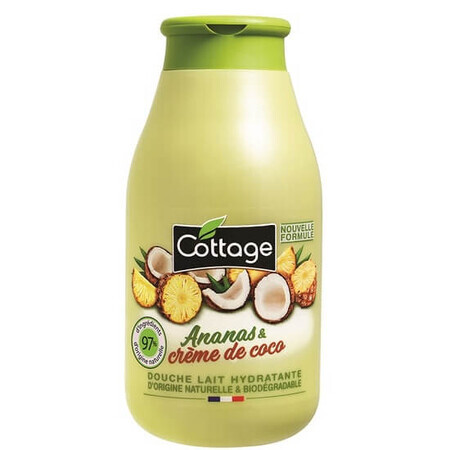 Feuchtigkeitsspendendes Duschgel Ananas & Kokosnusscreme, 250 ml, Cottage