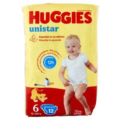 Huggies unistar base 6 Windeln 6 Packungen à 12 Stück