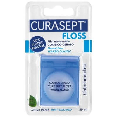 Curasept classic Chlorhexidin gewachste Zahnseide