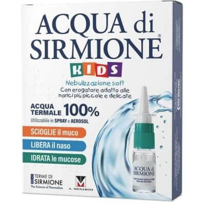 Acqua di sirmione Kinder Vernebelung weiches Thermalwasser 100% 6 Mehrdosisflaschen 15 ml