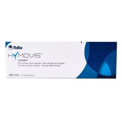 Vorgefüllte intraartikuläre Spritze hymovis hyadd4 Hexadecylamid Hyaluronsäure 24mg/3ml 2 Stk. 3 ml unsterilisiert eto