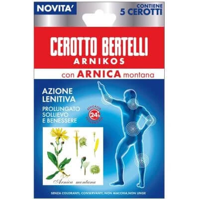 Bertelli arnikos pflaster mit arnica montana 5 stück