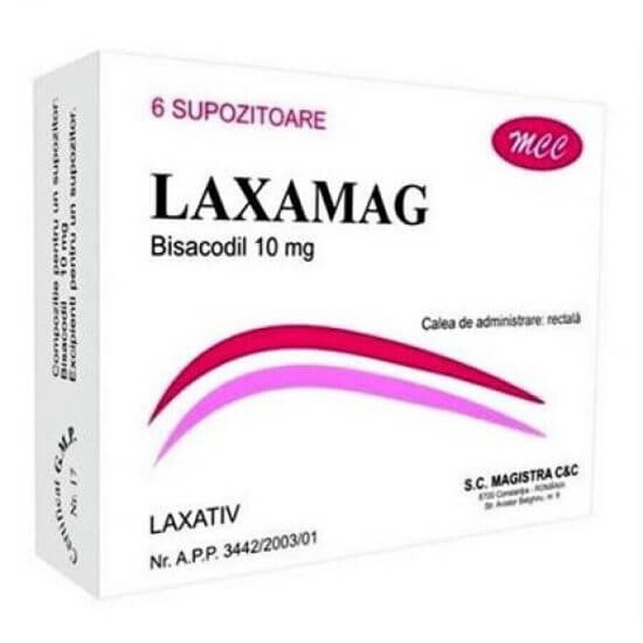 Laxamag, 6 supositorios, Magistra