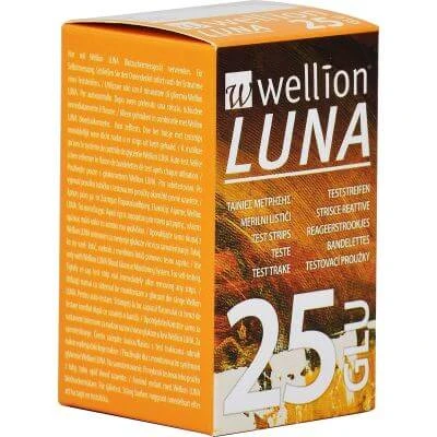 Wellion moon 25 Streifen zur Blutzuckermessung