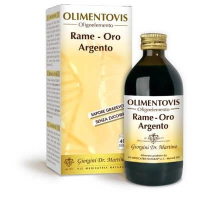 Kupfer-Gold-Silber-Olimentovis 200 ml mit zuckerfreien Süßungsmitteln