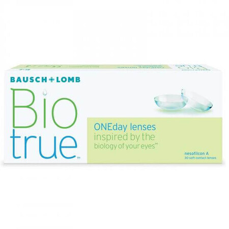 Lentile de contact -3.00 Biotrue OneDay, 30 bucati, Bausch Lomb