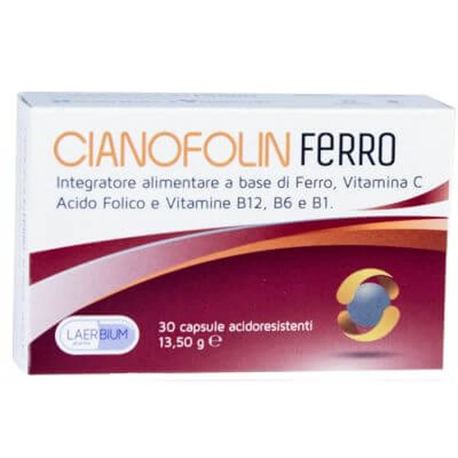 Cianopolina hierro 30 cápsulas