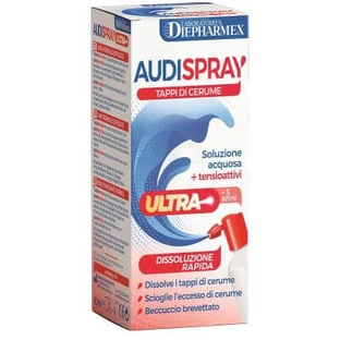 Audispray ultra +3 ani soluție apoasă + surfactant spray dopuri de urechi 20 ml
