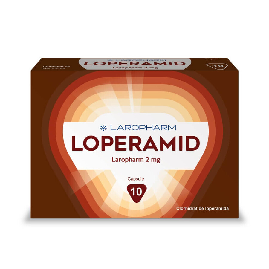 Loperamid, 2 mg, 10 capsule, Laropharm