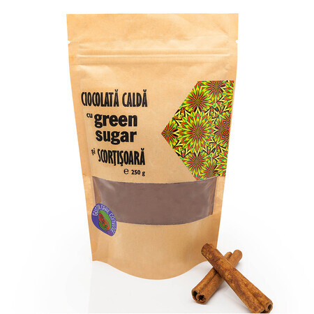 Ciocolată caldă cu Green Sugar și Scorțișoară, 250g plicuri, Remedia