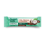 Sweet & Safe Vollmilchschokolade mit Kokosnuss und Quinoa, 25 g, Sly Nutrition