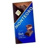 Schokolade ohne Bitterzucker 60% Kakao Monteoro, 90 g, Sly Nutritia