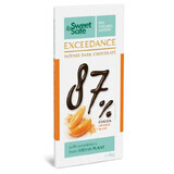 Dunkle Schokolade 87% mit Orangen Sweet & Safe, 90 g, Sly Nutrition
