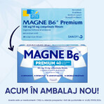 Magne B6 Premium, 100 mg/10 mg, 40 film-coated tablets, Sanofi