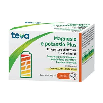 Magnesium Kalium plus teva 24 zuckerfreie Beutel mit Zitrusgeschmack