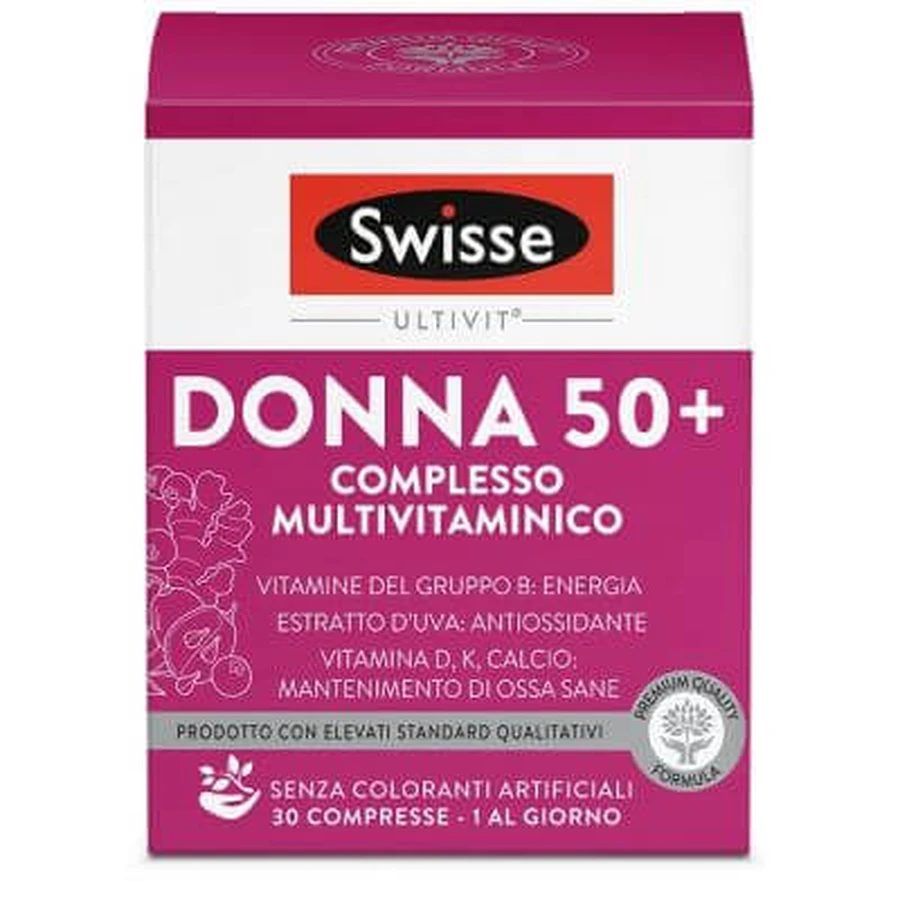 Swisse multivitamine femeie 50+ 30 comprimate