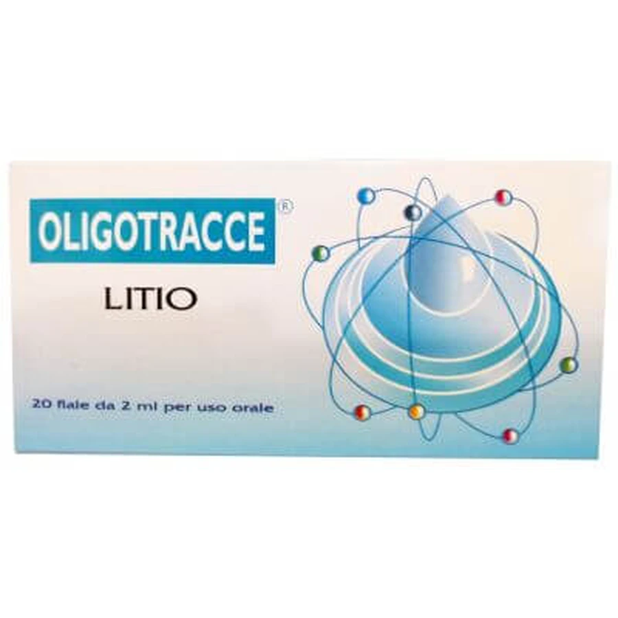 Oligotraces litiu 20 fiole 2 ml