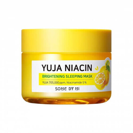 Masca de noapte Yuja Niacin 30Days Miracle Bightening, 60g, Some By Mi