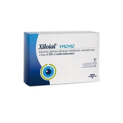 Befeuchtende, schmierende ophthalmische Lösung xyloial 20 0,5ml Einzeldosis