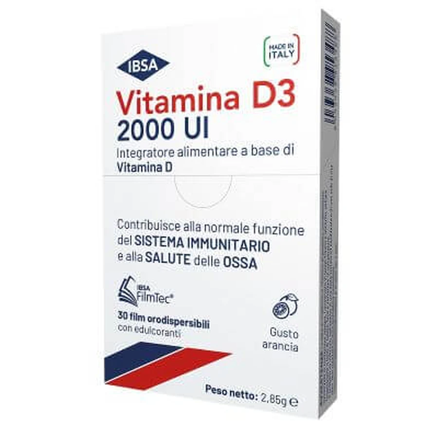Vitamina d3 ibsa 2000 ui 30 láminas bucodispersables
