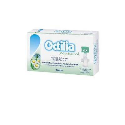 Octilia natürliche Tropfen für gereizte und gerötete Augen 10 Einzeldosisfläschchen 0,5 ml