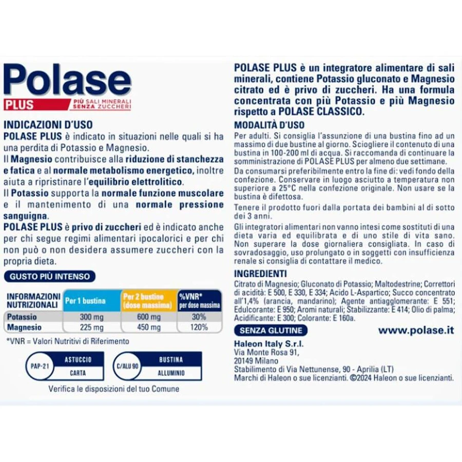 Polase plus 24 bolsitas