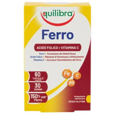Eisen mit Folsäure + Vitamin C 60 Kapseln
